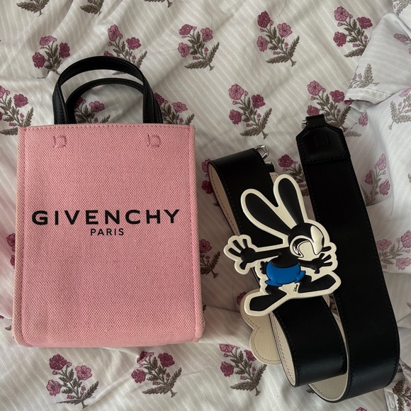 Givenchy Handbags - Givenchy Pink Canvas Tote Disney edition